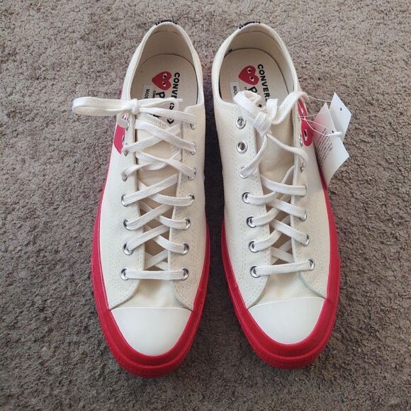 Converse Chuck Taylor 70s Lo Top Play Comme Des Garcons Men Sz 12 NEW BOX NO TOP - Picture 2 of 11